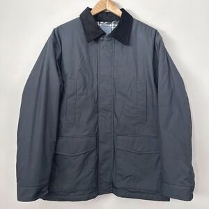 Uniqlo x JW Anderson Pufftech Utility Jacket Mens L Padded Gray Corduroy Collar